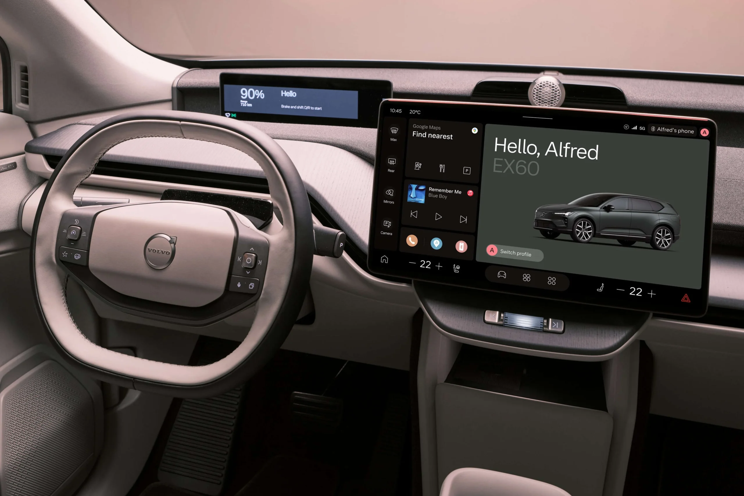 Volvo Car UX, OTA update, automotive software, Google Gemini, AI car interface, Volvo infotainment, plug-in hybrid, driver assistance 5