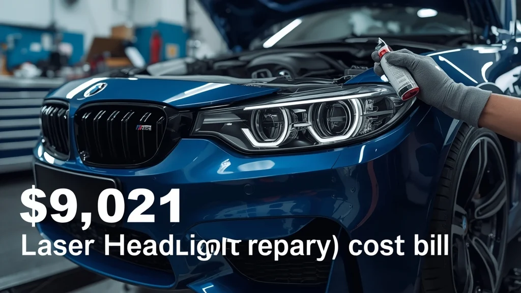 BMW M4 laser headlight cost, BMW M4 repair, laser headlight replacement, luxury car maintenance, car lighting repair, automotive gasket failure, BMW warranty claim 1