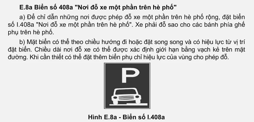 sidewalk parking, road shoulder parking, 2024 traffic law, legal parking distance, parking sign 408a, vehicle suspension damage, urban parking rules 4