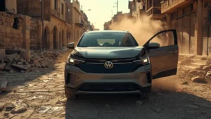 BYD Atto 3, electric vehicle safety, rocket blast, Jerusalem, battery fire, airbag deployment, EV crash safety, Middle East conflict 1