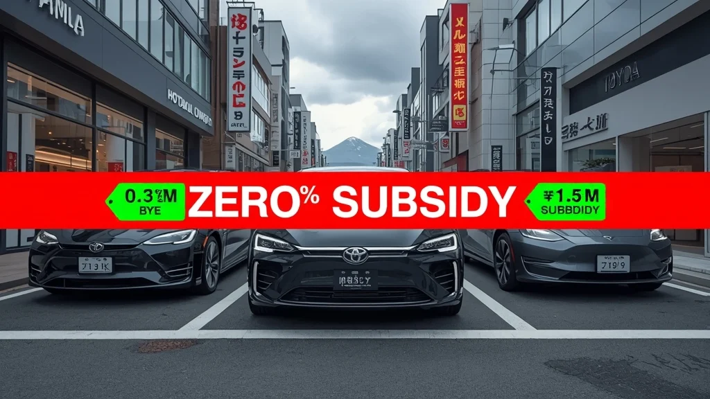 BYD Japan subsidy, EV incentives Japan, electric vehicle policy, Toyota EV subsidy, Tesla Japan incentive, Japanese auto market, FCEV subsidy 1