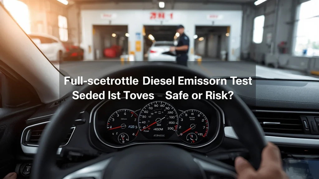 diesel emission test, full throttle test, vehicle registration inspection, engine damage risk, free acceleration test, diesel car inspection, emission compliance 1