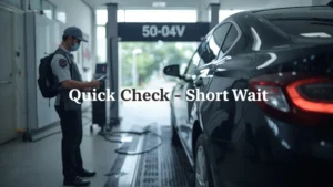 car inspection Ho Chi Minh City, vehicle registration check Vietnam, emissions testing, 50-04V inspection center, quick car inspection, traffic safety certificate, diesel emissions test 1