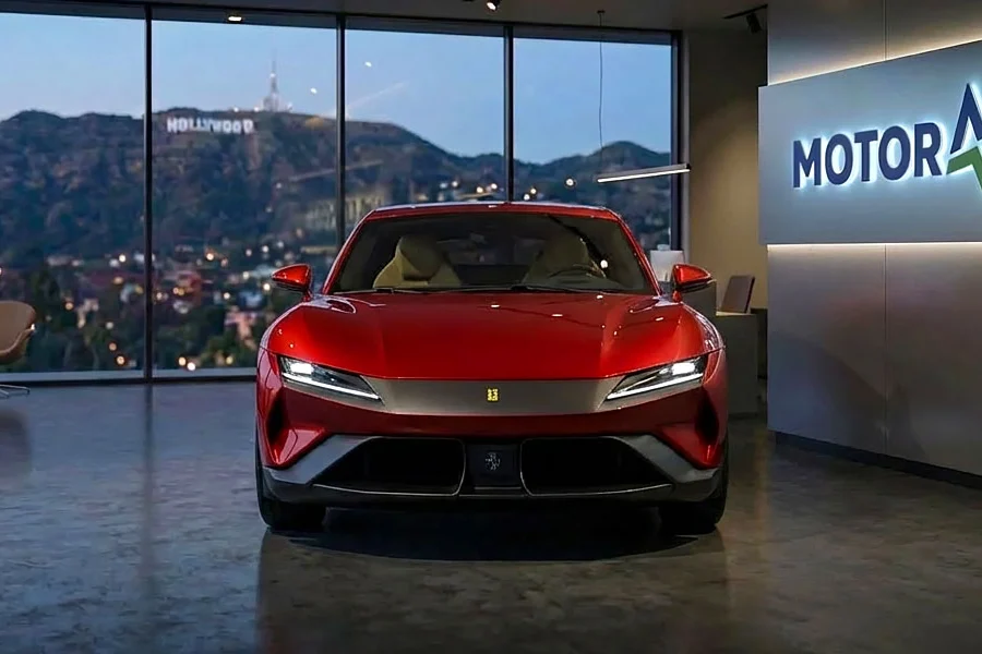 Ferrari Luce, Ferrari electric car, Mazda Luce trademark, EV naming dispute, luxury electric supercar, automotive trademark battle, Lamborghini EV project 4