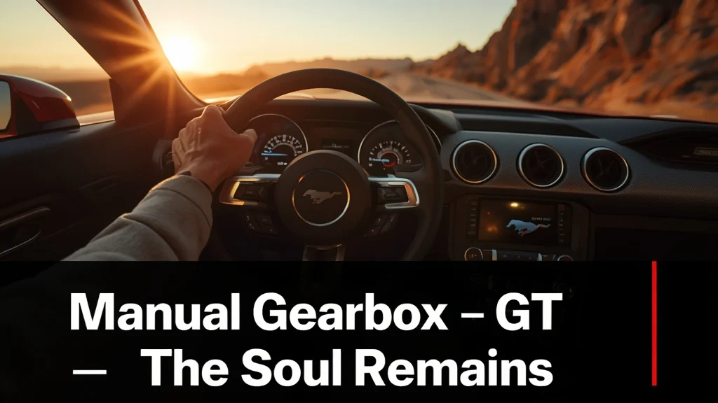 Ford Mustang, manual transmission, Mustang GT, V8 engine, automotive heritage, sports car enthusiasts, Jim Farley, manual gearbox 1