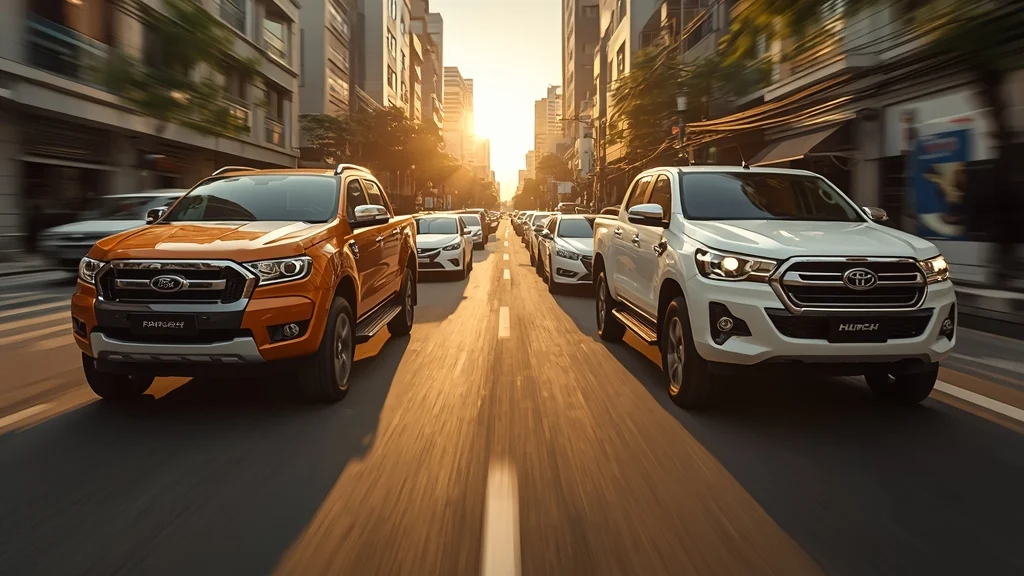 Ford Ranger Vietnam, Toyota Hilux sales, Vietnam pickup market, automotive sales Vietnam, Mitsubishi Triton, Isuzu D-Max, pickup truck trends 1