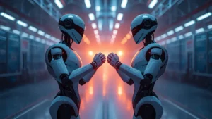 Hyundai humanoid robot, Toyota T-HR3, Atlas robot, humanoid robot competition, auto industry robotics, vehicle manufacturer valuation, industrial automation 1