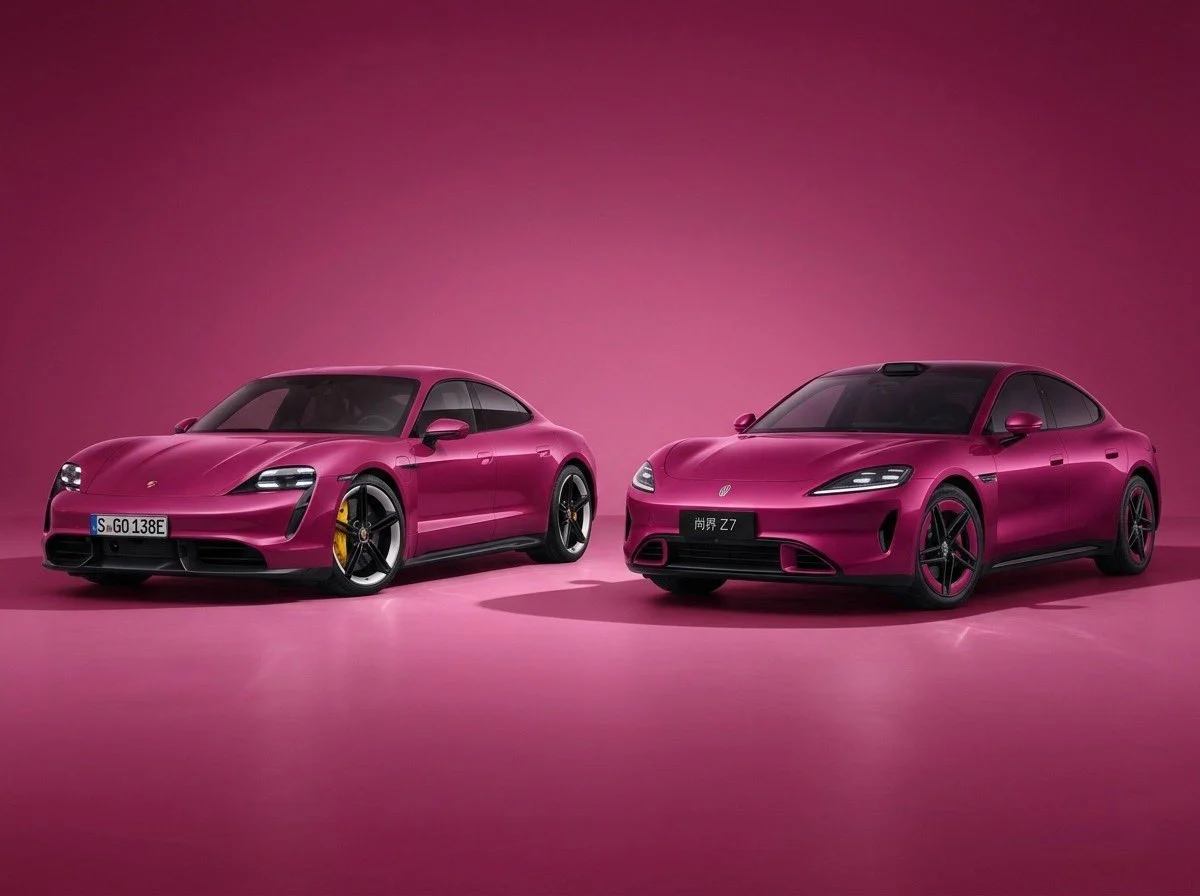 SAIC Z7, electric sedan, Porsche Taycan lookalike, Huawei EV, affordable electric car, Chinese EV market, shooting brake 2