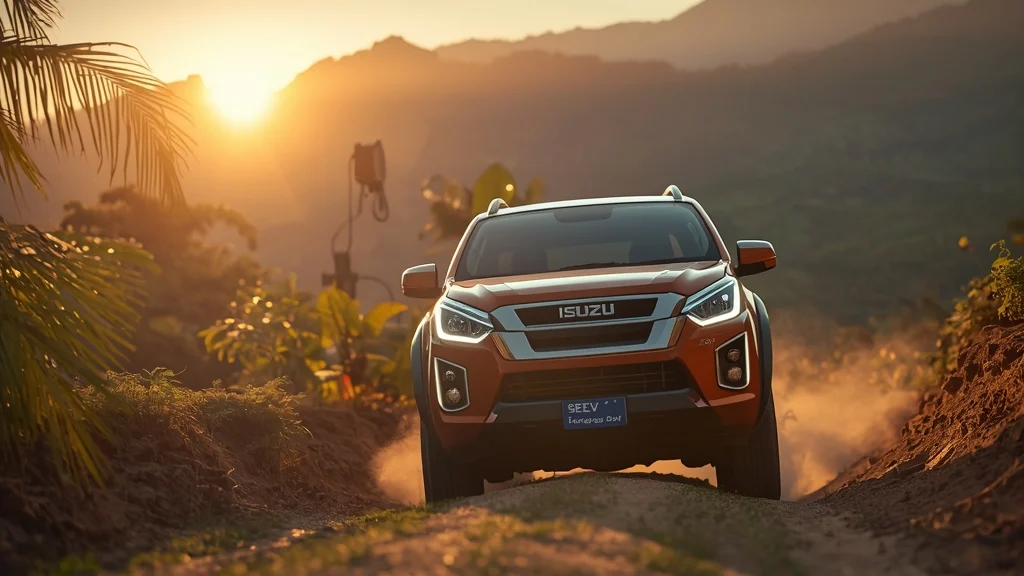 Isuzu D-Max EV, electric pickup truck, Thailand electric vehicle, 331 km range, 190 horsepower electric truck, 4WD electric pickup, Southeast Asia EV 1