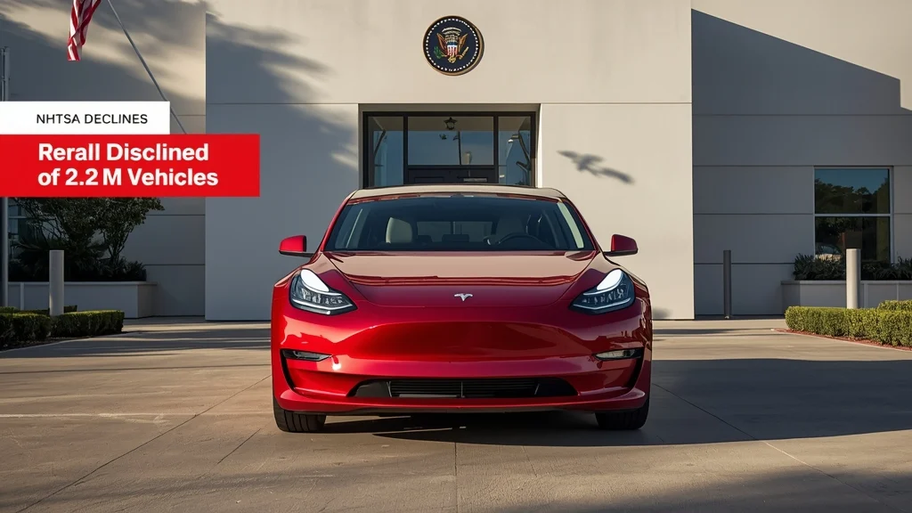 NHTSA Beats Back Tesla Recall for 2.2 Million Cars Amid Safety Review
