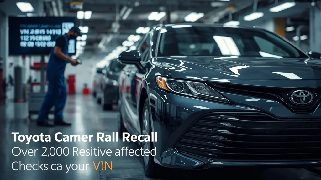 Toyota Camry recall, Camry camera issue, vehicle safety recall, 2024 car recall, Toyota Camry VIN check, automotive recall news, Camry PVM system 1