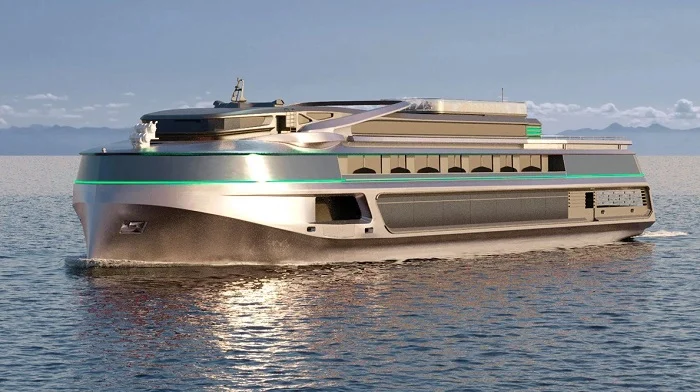 Lake Baikal cruise ship, hybrid ferry Russia, electric cruise ship, sustainable tourism, Baikal hybrid vessel, Russian shipbuilding, eco-friendly cruise, tourism on Lake Baikal 3