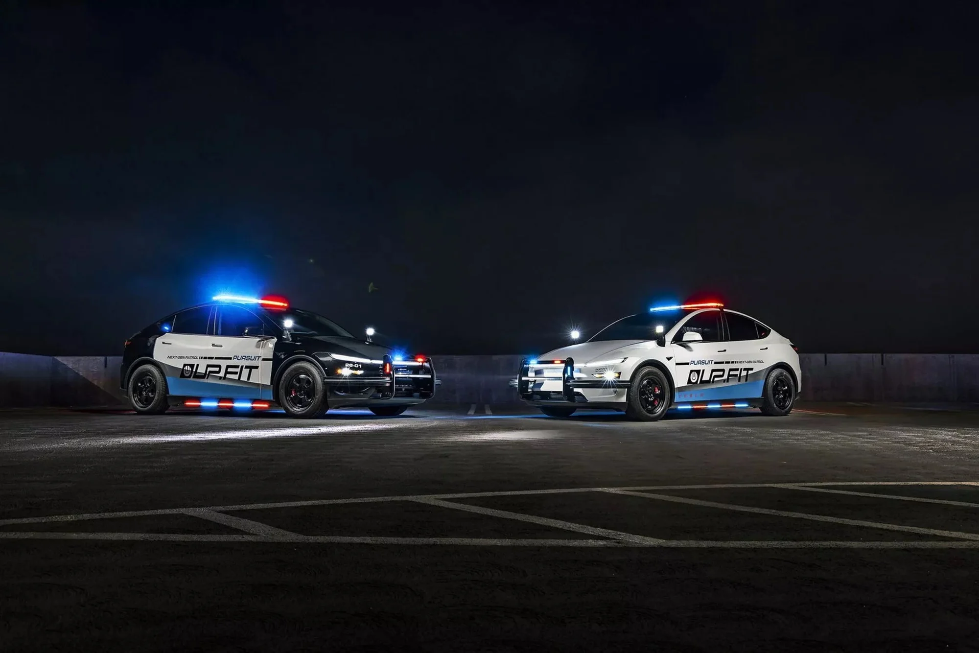 Tesla police car, electric patrol vehicle, Model Y police, police fleet savings, electric police SUV, Tesla Model Y patrol, law enforcement EV 2