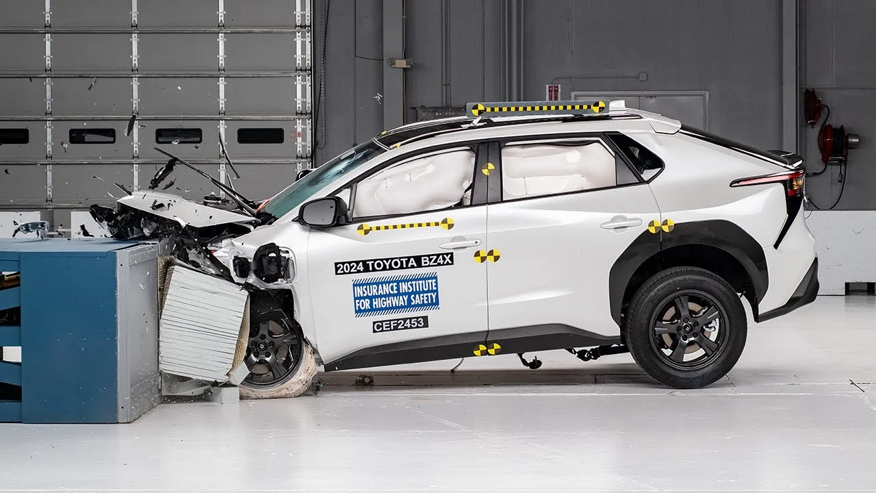 Toyota EV battery safety, electric vehicle crash protection, EV battery crumple zone, electric car safety design, battery impact absorption, EV safety innovation 3