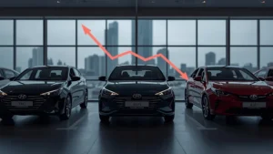 Vietnam car market, auto sales decline, Hyundai Vietnam, Toyota Vietnam, VinFast electric cars, February 2026 car sales, VAMA report 1