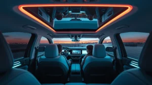 Volkswagen ID. Era 9X, electric SUV, hybrid SUV, 31-inch screen, family SUV, Chinese market, plug-in hybrid, ambient interior lighting 1