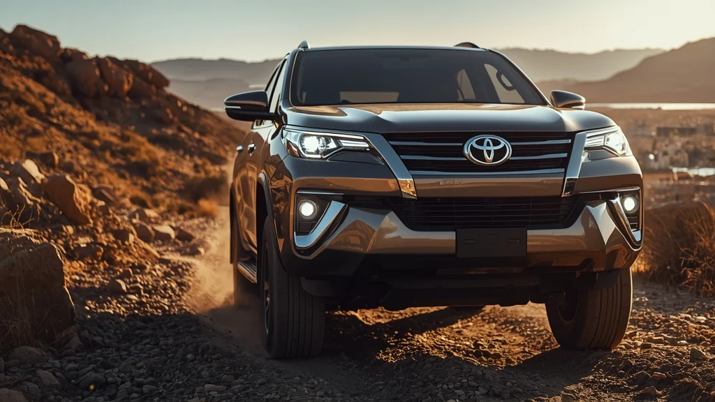 Toyota Fortuner 2026, new Toyota SUV, Toyota Hilux design, off-road SUV, cyber sumo design, Toyota interior technology, 2.8L turbo engine 1