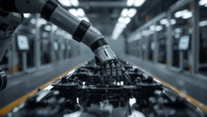 humanoid robot, Xiaomi robot, electric car assembly, AI robotics, manufacturing automation, industrial robot, Xiaomi EV, vision-language-action 1