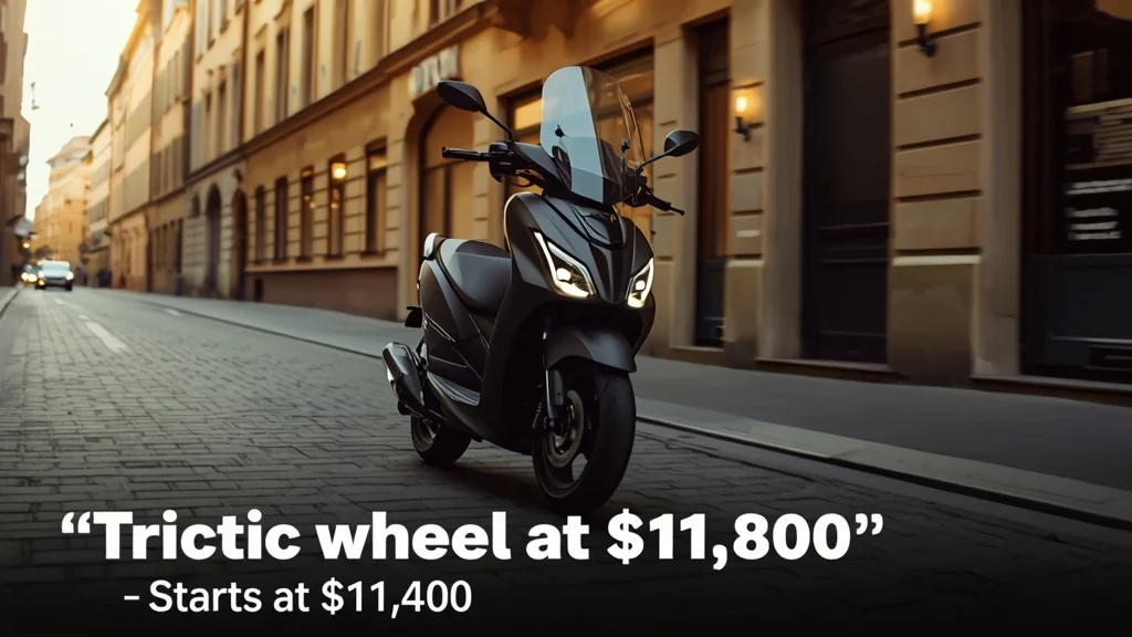 Yamaha Tricity 300 2026, three-wheeler scooter, Blue Core engine, Leaning Multi-Wheel, ABS brakes, airbag scooter, European scooter market, Yamaha 2026 model 1