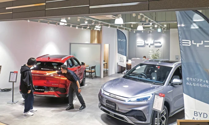 BYD EV subsidies Japan, Japan electric vehicle incentives, domestic battery production, Toyota bZ4X, Chinese EV market Japan, METI EV policy 2