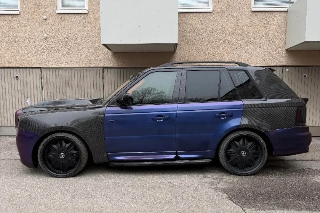 Range Rover Sport modification, Rolls-Royce Cullinan replica, custom SUV Finland, L320 Range Rover, luxury car conversion, modified Range Rover Sport 5