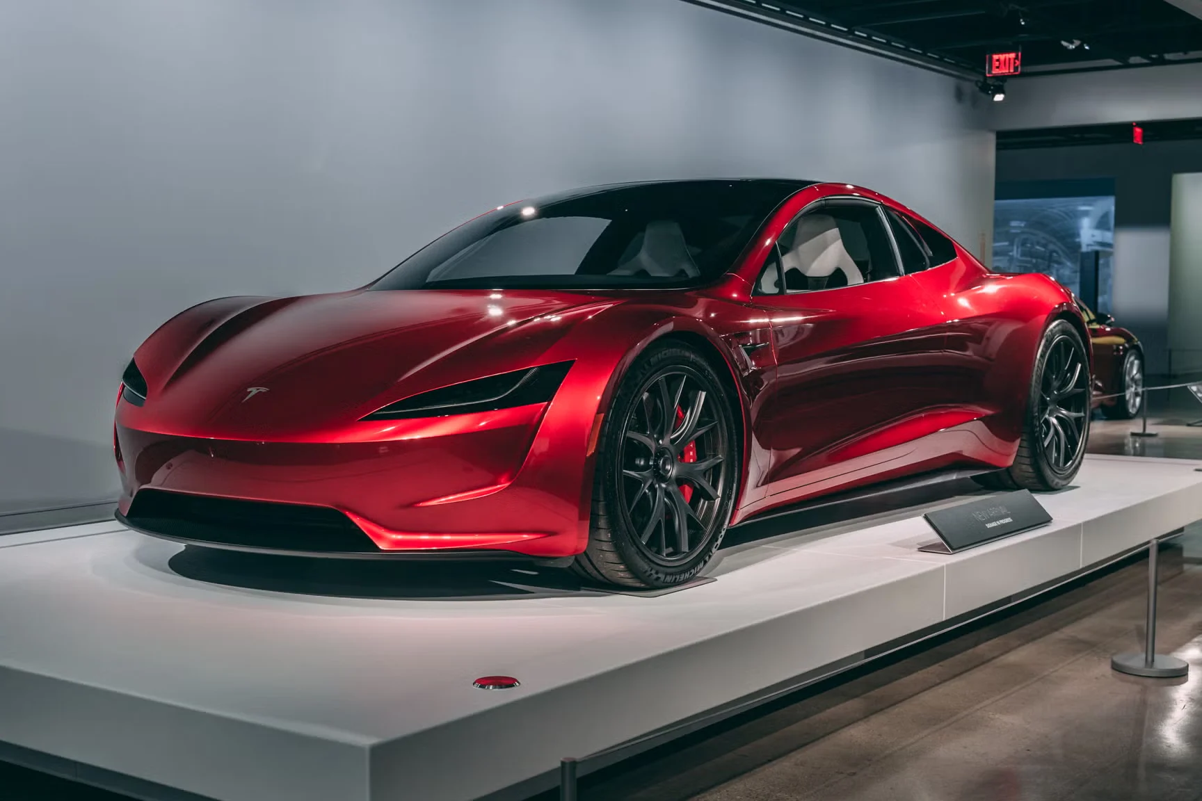 Tesla Roadster, SpaceX technology, electric supercar, fastest EV, steer-by-wire, active downforce, EV performance 2