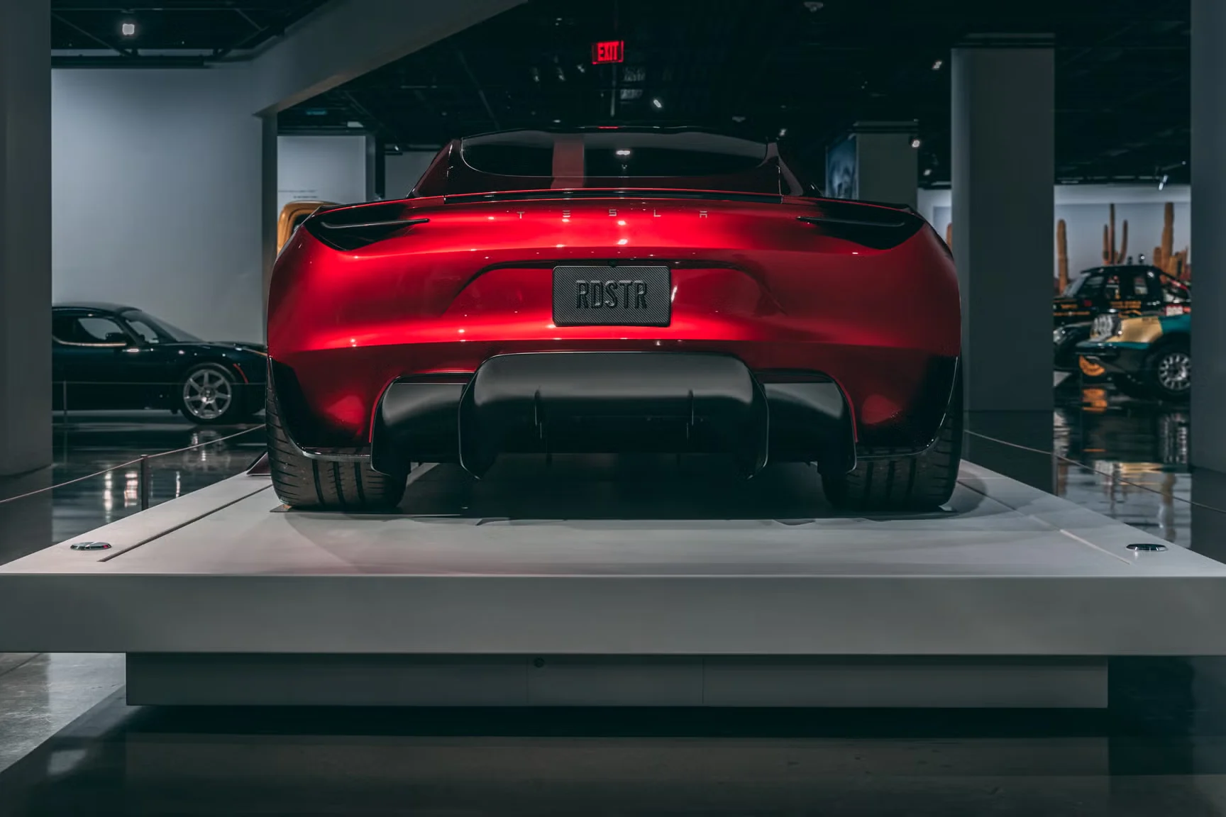 Tesla Roadster, SpaceX technology, electric supercar, fastest EV, steer-by-wire, active downforce, EV performance 4