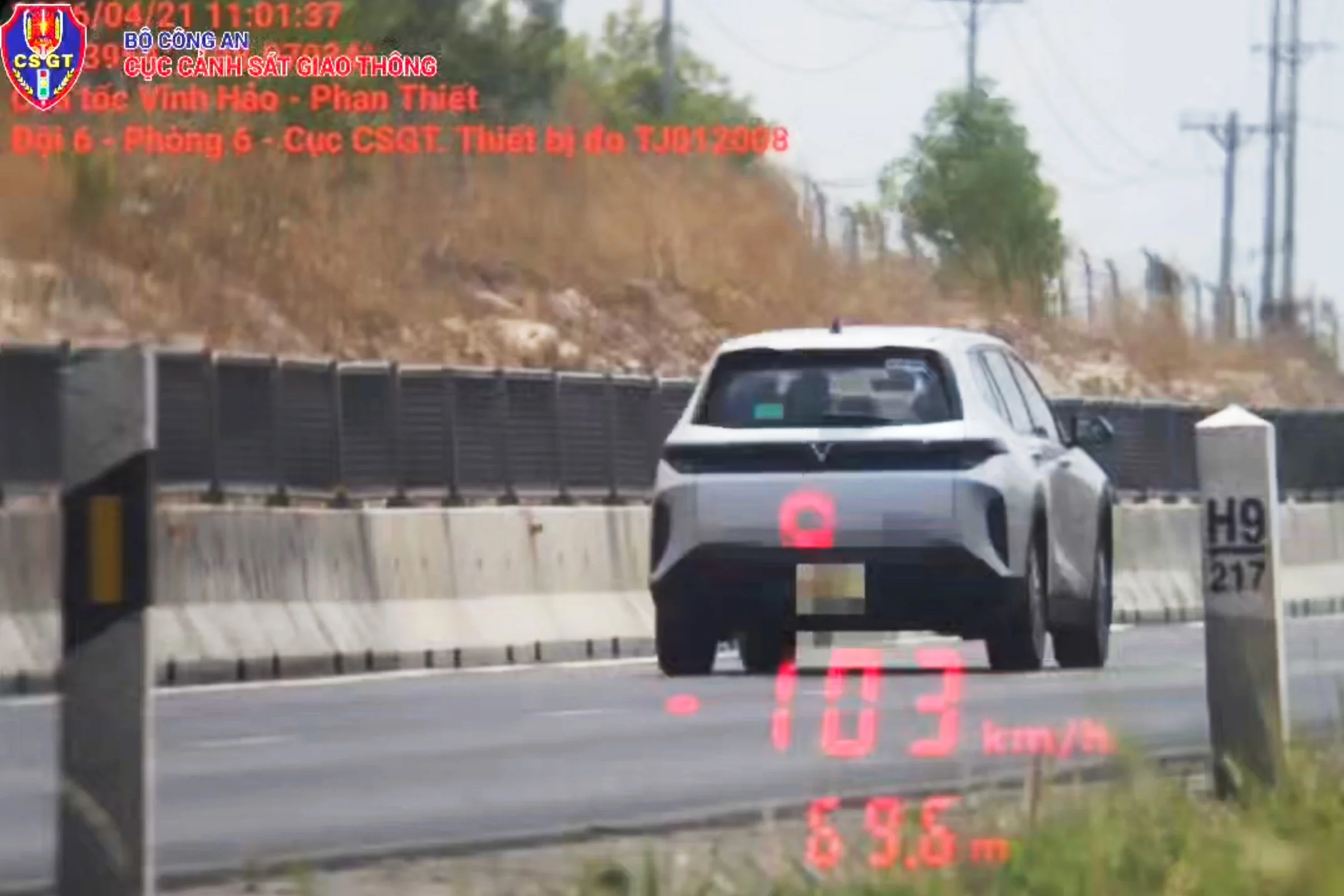 Vietnam traffic fines, Vinh Hao Phan Thiet expressway, speeding penalties Vietnam, road safety Vietnam, traffic law violations, driving in Vietnam 2
