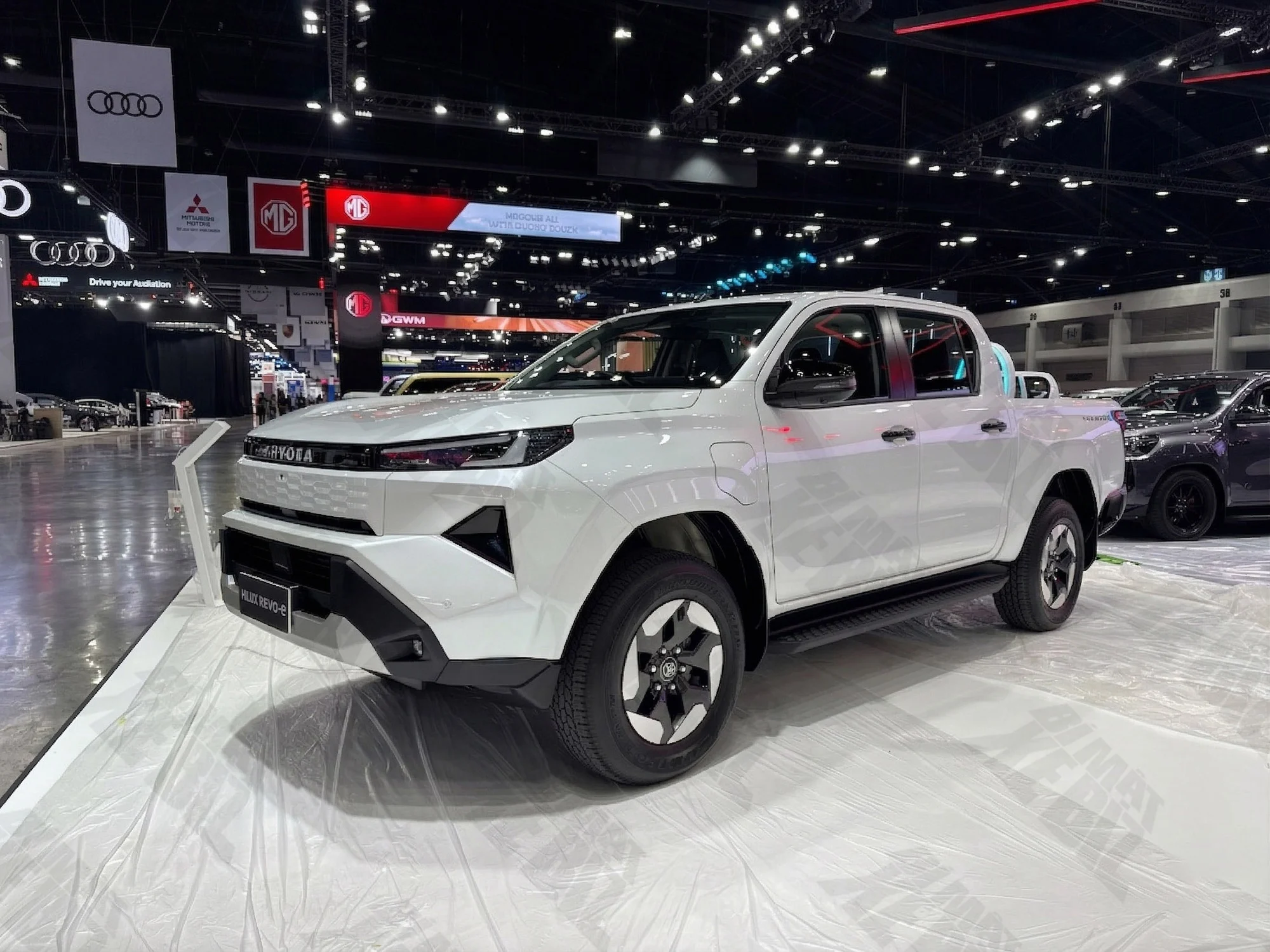 Toyota Hilux electric, electric pickup truck, 2026 Bangkok Motor Show, 59.2 kWh battery, 315 km range, AWD electric truck, Toyota EV 2