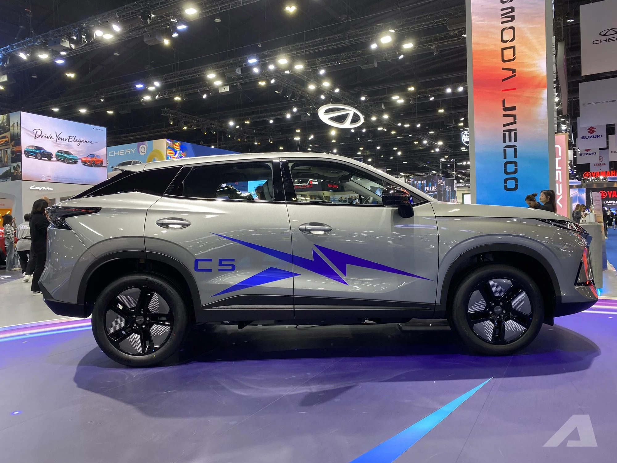 Omoda C5 EV, 2026 electric SUV, electric car Thailand, fast charge electric vehicle, 24‑inch screen SUV, electric SUV price, 500 km range EV 3