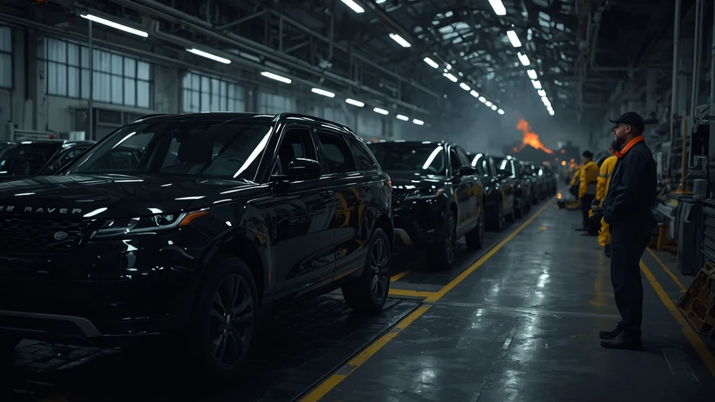 Jaguar Land Rover, Solihull plant shutdown, supply chain disruption, Range Rover production halt, automotive cyber attack, electric vehicle strategy, UK car manufacturing 1