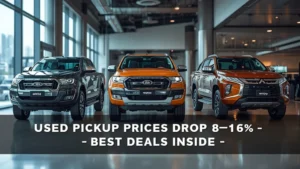 used pickup trucks, Ford Ranger price drop, Toyota Hilux discount, Mitsubishi Triton used, Vietnam used cars, pickup truck resale, SUV swap 1