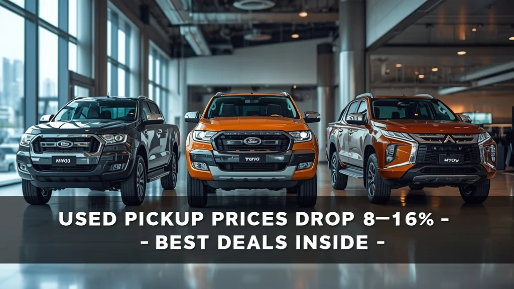 used pickup trucks, Ford Ranger price drop, Toyota Hilux discount, Mitsubishi Triton used, Vietnam used cars, pickup truck resale, SUV swap 1