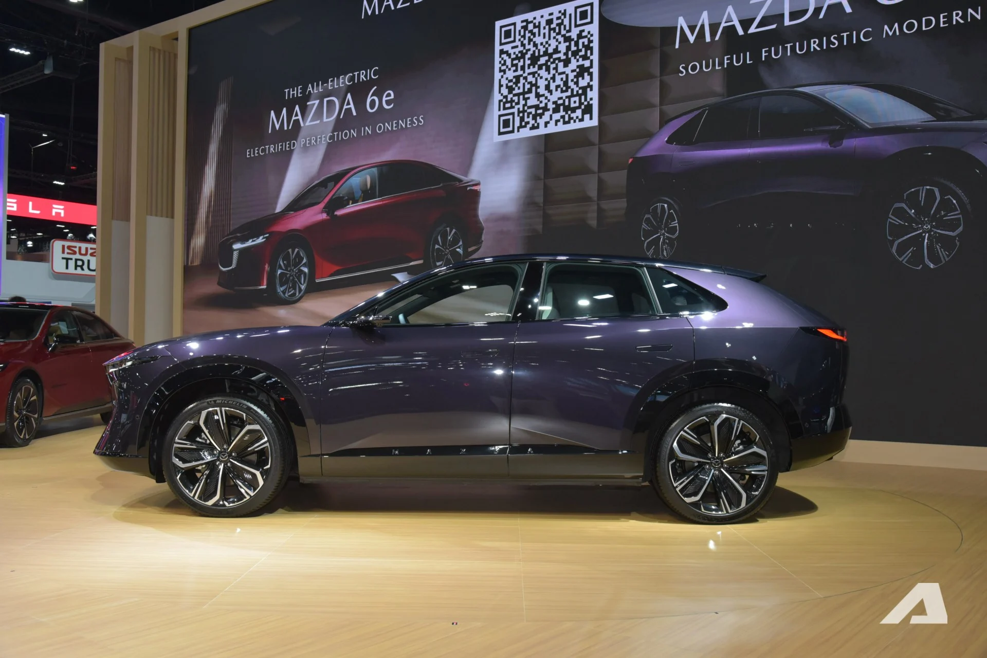 Mazda CX-6e, electric SUV, BEV, 600 km range, 5K display, AR HUD, BIMS 2026, Mazda SUV 3