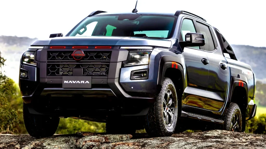 Nissan Navara, custom suspension, stock shocks removed, Australia pickup, Premcar, Mitsubishi Triton, off‑road performance, sustainable automotive 2