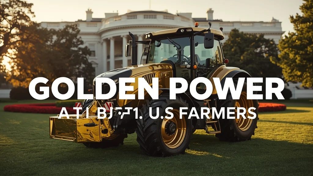 Gold-plated Fendt tractor, Donald Trump, AGCO, Fendt 1167 Vario MT, American farmers, agricultural technology, White House event 1