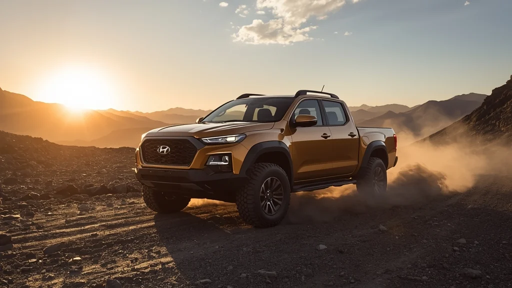 Hyundai body-on-frame pickup, Hyundai Boulder Concept, off-road SUV, Hyundai mid-size truck, 2026 New York Motor Show, rugged vehicles 1