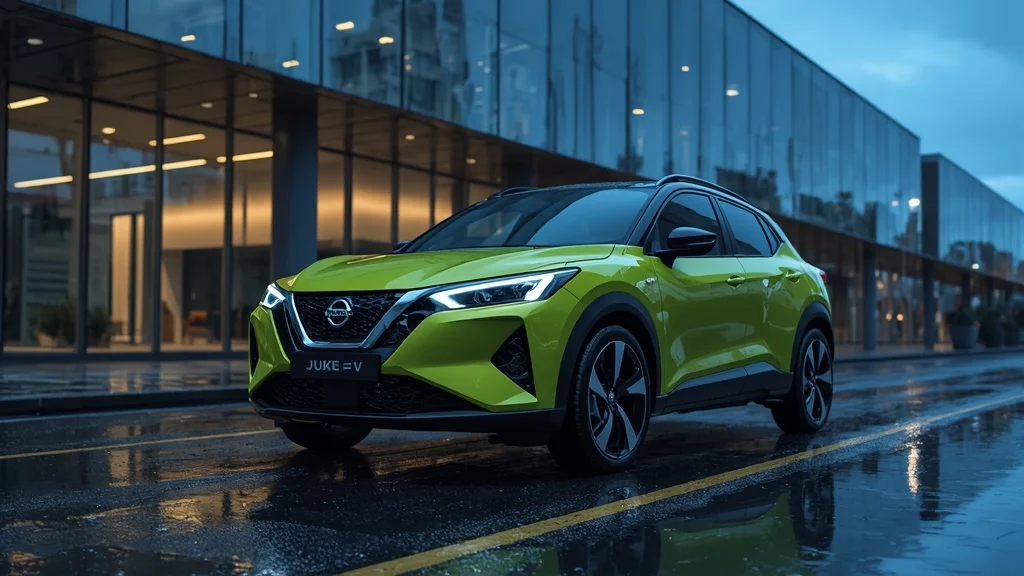 Nissan Juke EV, 2027 Nissan Juke, electric crossover, CMF-EV platform, Nissan electric vehicles, EV range, electric SUV 1