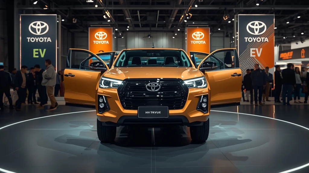 Toyota Hilux electric, electric pickup truck, 2026 Bangkok Motor Show, 59.2 kWh battery, 315 km range, AWD electric truck, Toyota EV 1