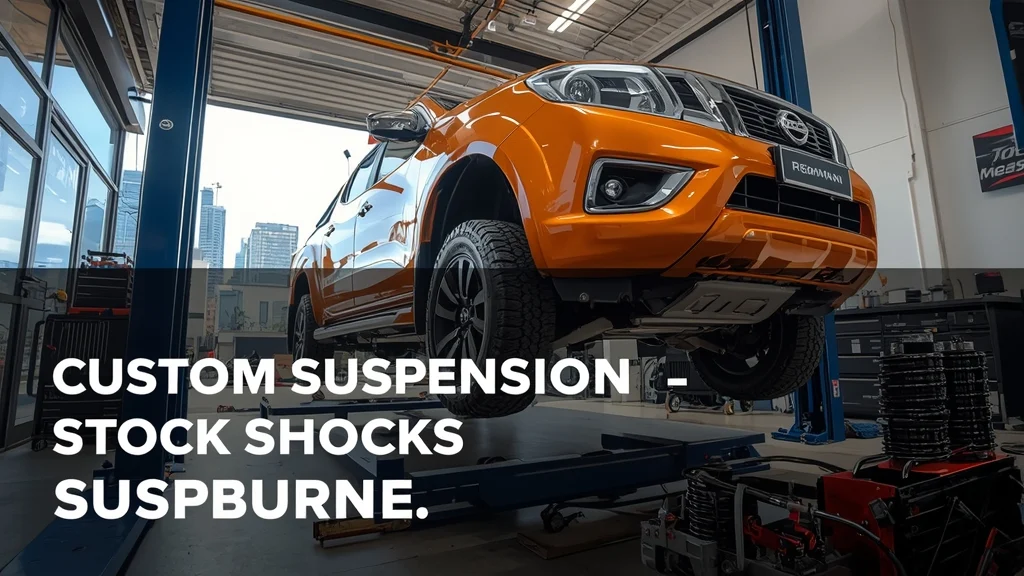 Nissan Navara, custom suspension, stock shocks removed, Australia pickup, Premcar, Mitsubishi Triton, off‑road performance, sustainable automotive 1