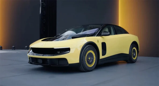 Ferrari electric supercar, Ferrari Luce, electric Ferrari, luxury EV, car design controversy, automotive industry, electric vehicle future 3