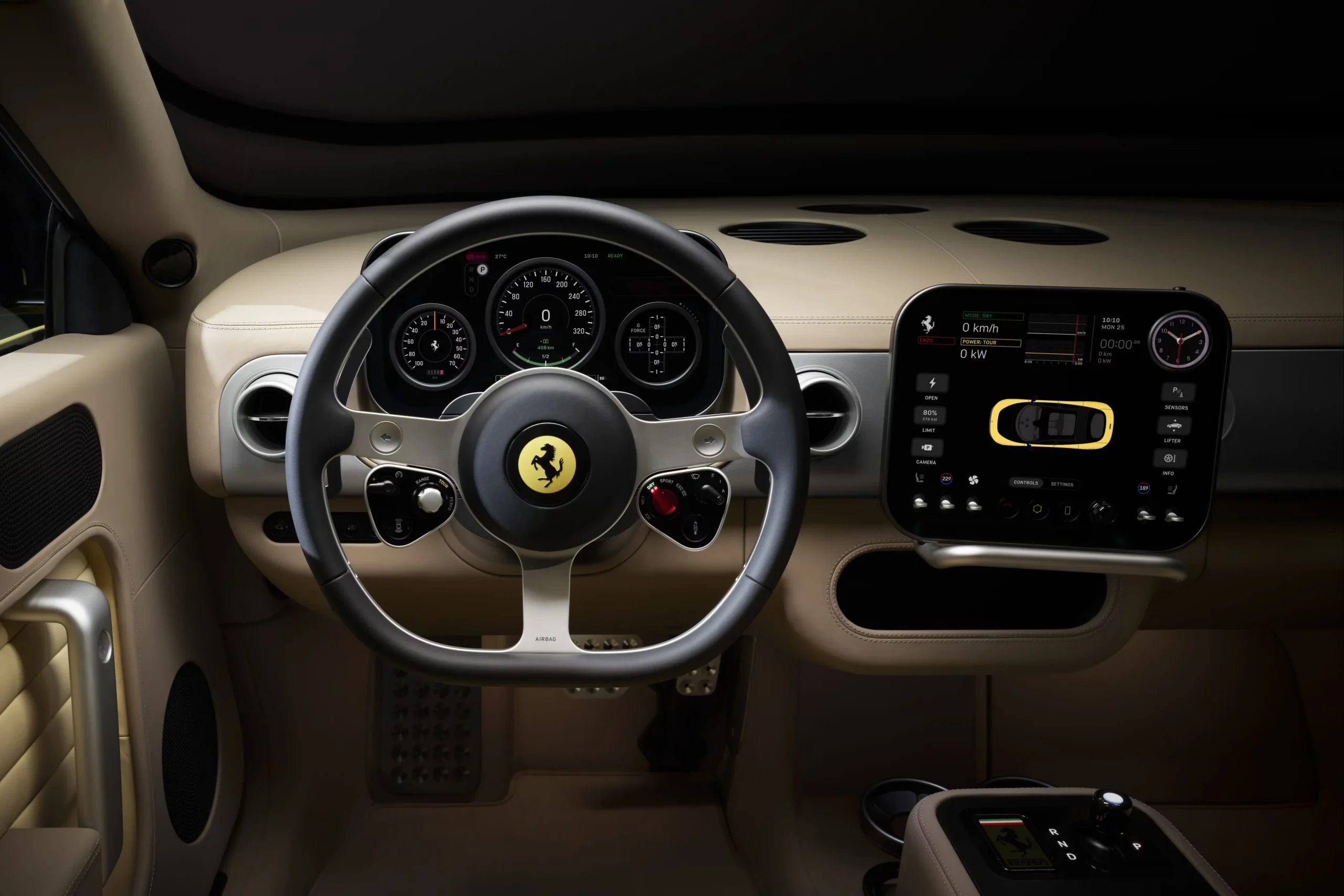 Ferrari Luce, electric supercar, high-performance EV, luxury electric vehicle, 1,050 horsepower, 530 km range, Ferrari electric car 3