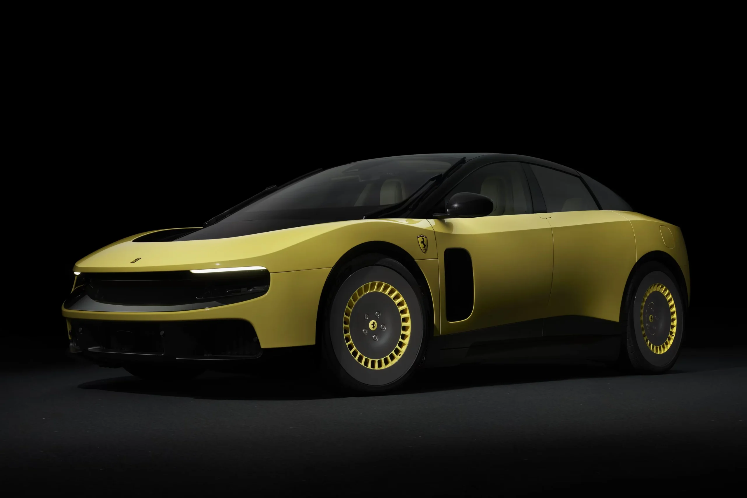 Ferrari Luce, electric supercar, high-performance EV, luxury electric vehicle, 1,050 horsepower, 530 km range, Ferrari electric car 4