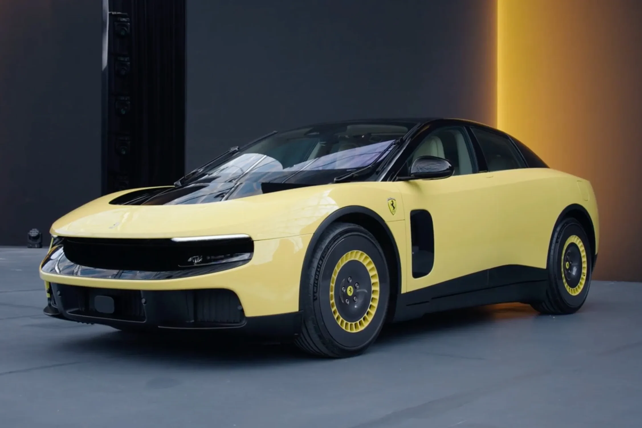 Ferrari Luce, electric supercar, luxury EV, Ferrari stock, EV design controversy, automotive market, electric Ferrari, high‑performance EV 5