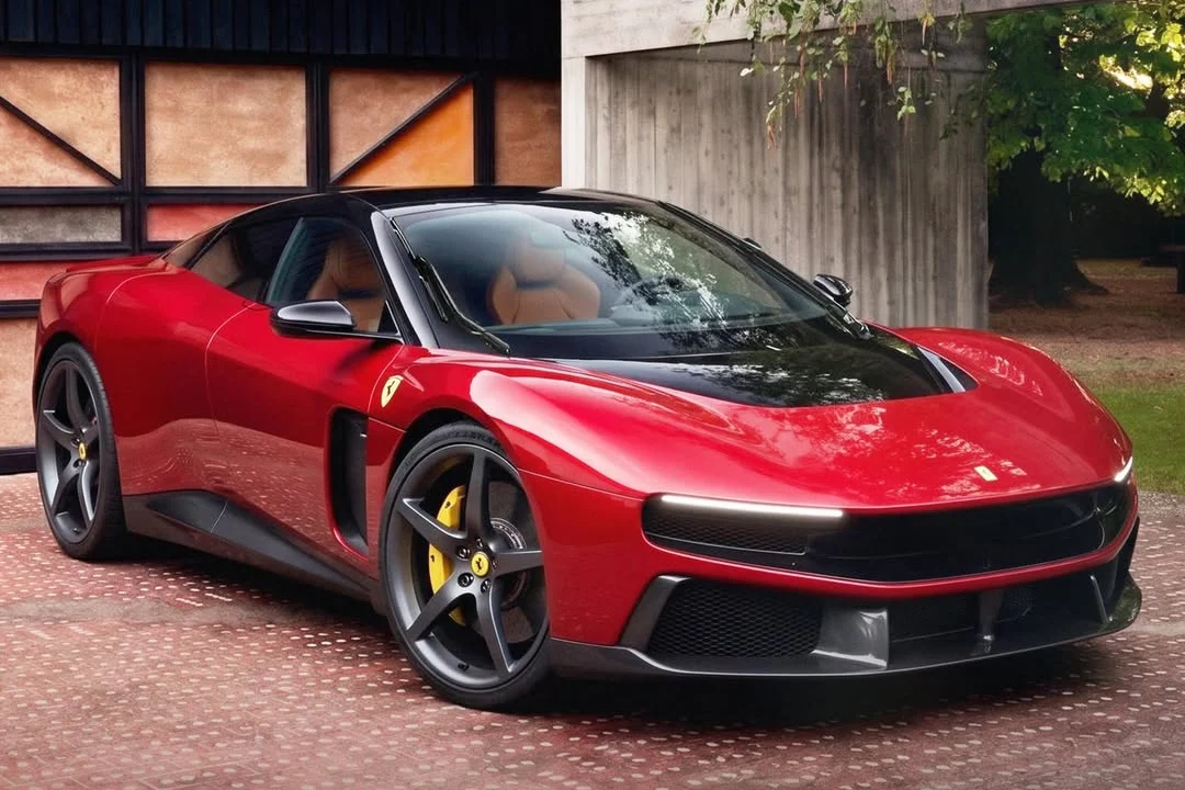 Ferrari Luce, electric supercar, car redesign, automotive concept, electric Ferrari, supercar makeover, EV redesign, Ferrari concept car 4