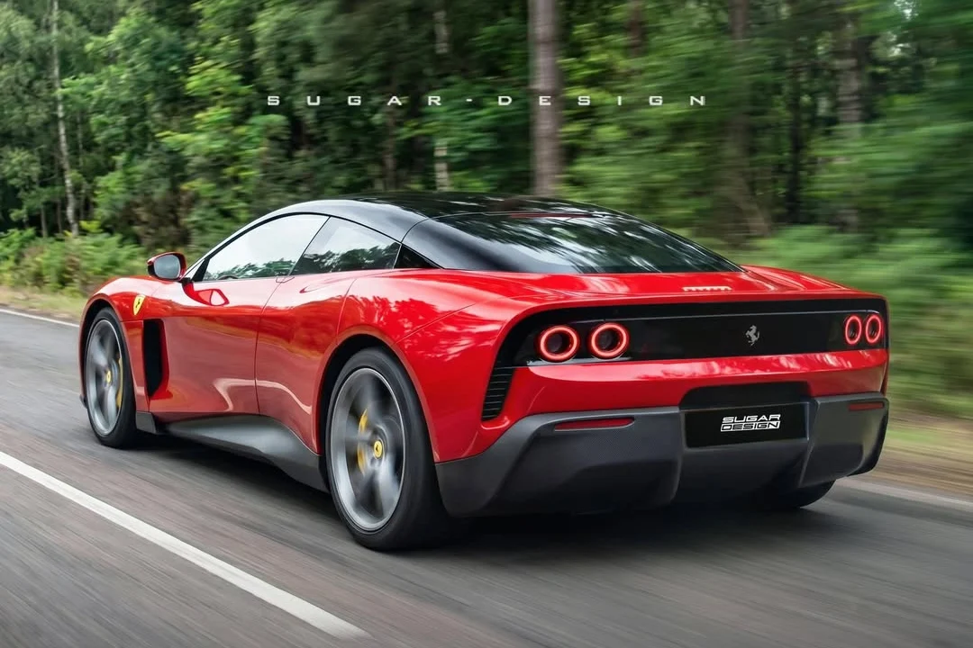 Ferrari Luce, electric supercar, car redesign, automotive concept, electric Ferrari, supercar makeover, EV redesign, Ferrari concept car 6