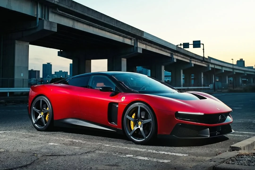 Ferrari Luce, electric supercar, car redesign, automotive concept, electric Ferrari, supercar makeover, EV redesign, Ferrari concept car 7