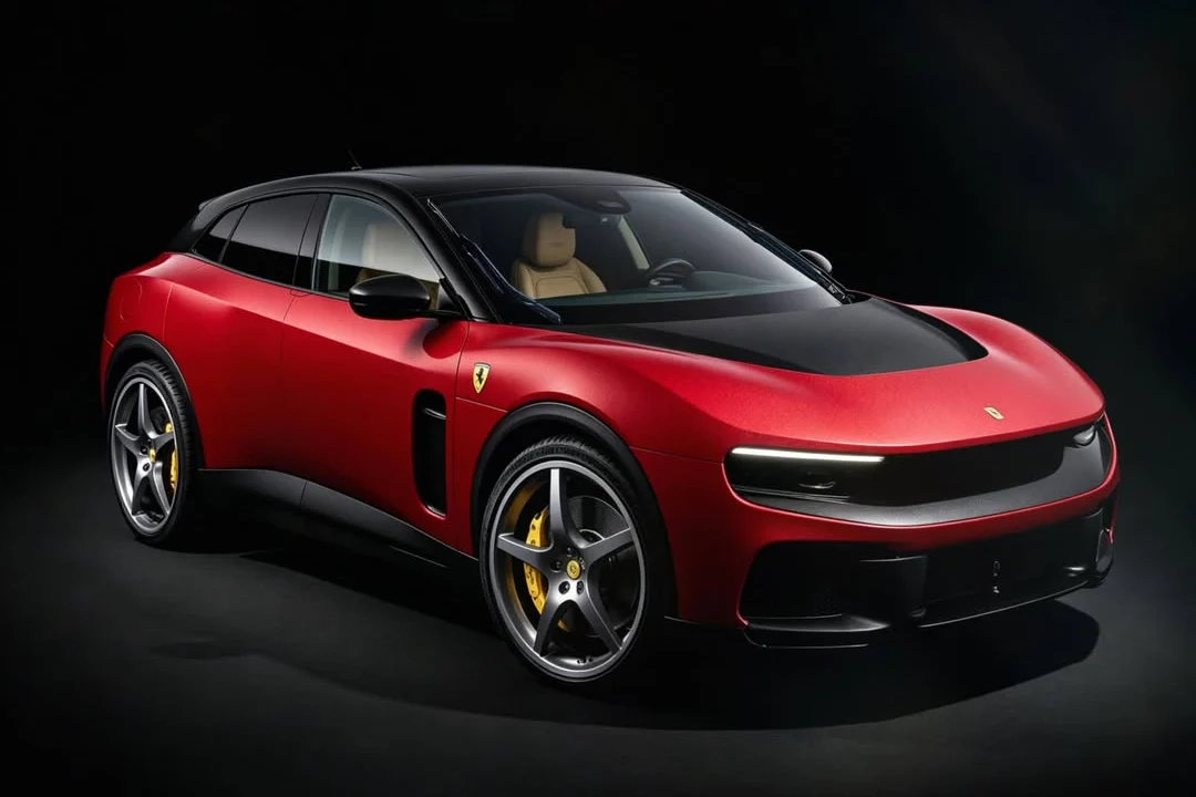 Ferrari Luce, electric supercar, car redesign, automotive concept, electric Ferrari, supercar makeover, EV redesign, Ferrari concept car 8
