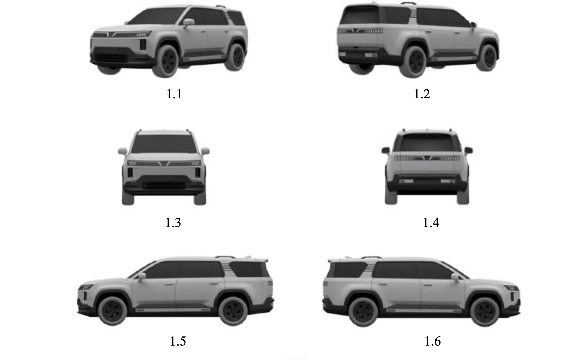 VinFast new SUVs, VinFast design patents, upcoming electric SUV, VF9 alternative, Vietnamese automaker, plug-in hybrid SUV, EV SUV Vietnam 2