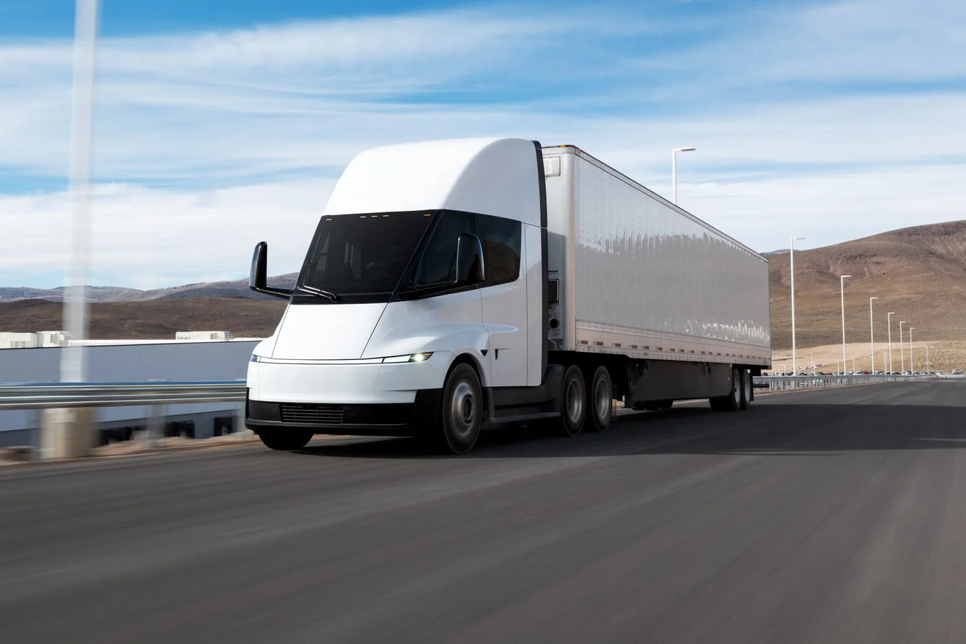 Tesla Semi, WattEV, electric heavy-duty trucks, zero-emission logistics, Megawatt Charging System, California electric trucking, sustainable freight 5